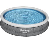 Fast Set Piscina Infantil Com Bomba De Filtragem Cinzento 3,66M X 76Cm Bestway