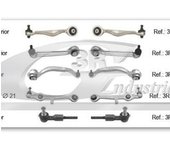 3RG INDUSTRIAL - Kit Brazos Suspension Delantero Izquierdo & Derecho - OEM 4B0407151P - Piezas para Coche Recambios Motor y Otras Partes de Vehículo - Compatible con los distintos Modelos de Coche.