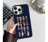 Epc Fashion Bear P-PoloS Phone Case IMD Phone Case For IPhone 16 15 14 13 12 11 Pro Max Plus Color Silver Cover