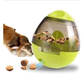 Perro Trata-Perro Trata Bola/dispensador de Comida/Interactivos/Tratar Bola para Perros Pequeños y medianos y Gatos (GREEN)