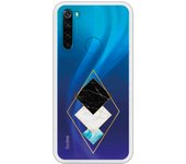Funda compatible con Xiaomi Redmi Note 8 - Rombos Marmol Dorado