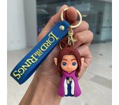 Movie Lord of The Finger Rings Keychain Anime Doll Figure Keyring Pendent Jewelry Car Key Accessories Toy for Kids Birthday Gift