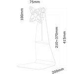 NewStar Soporte de Escritorio para Monitor Negro FPMA-D850BLACK 10-27 10kg