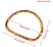 Vintage Bamboo Bag Wooden Handles Replacement Diy Accessories For Women Handbags