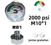Manometer Pressure Gauge Mini Micro 25mm/1inch Gage Compressed Air Hand Pump Diving HPA Regulator M8*1 M10*1 1/8NPT 1/8BSPP
