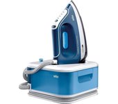 Plancha Braun  IS2565BL Caldera + Portatrajes Azul