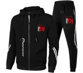 2024 Pioneer Pro DJ Fashion Zipper Hooded Sweater Casual Sports Quick Drying Men's Set Clothes+Pants Men's Set