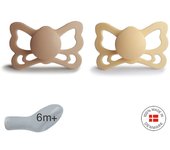 Frigg Pack 2 Chupetes Silicona Butterfly 6m+