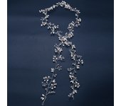 Bride Headdress Handmade Crystal Rhinestone Long Headbands Pearls Tiara Hairbands Wedding Bridal Head Jewelry Vines