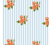 Papel Pintado Floral verticales y rosas