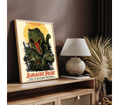 1PC Jurassic Park Movie Poster Movie Sticky Posters Retro Kraft Paper Sticker DIY Room Bar Cafe Aesthetic Art Wall Painting