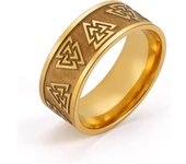 Anillos Triskelion Celta Nudo Nórdico Valknut Triquetra Joyería Acero Inoxidable Regalos