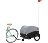 vidaXL Remolque para bicicleta hierro 45 kg Color Negro,  Amarillo,  Azul y mas