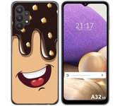 Tumundosmartphone Funda Gel Tpu para Samsung Galaxy A32 5G diseño Helado Chocolate Dibujos