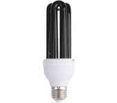Bombilla de luz negra E27 40W, UVA 365NM, lámpara de luz ultravioleta CFL, bombilla de luz negra, luz decorativa para fiestas de neón en las noches de Halloween, para bromas y chistes de adultos