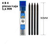 5.6mm Metal Mechanical Pencil And 2B/4B/6B/8B Pencil Refill For Writing Tool Sketch Comics Design Automatic Pencil