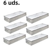 6PCS Quilt Storage Bag Large Capacity Quilt Storage Box Foldable Clothes Dust Storage Box Underbed Storage Boxes