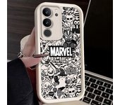 Marvel Iron Man Spiderman For Samsung Galaxy S24 S23 S22 S21 S20 Ultra Plus S10 Lite 5G Eye Ladder phone case