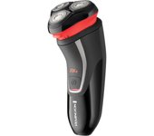Remington Afeitadora Rotativa R4 Style Series - máquina de afeitar con cable, cuchillas flexibles dual track, cabezal pivotante, cortapatillas, indicador LED encendido, diseño ergonómico - R4000