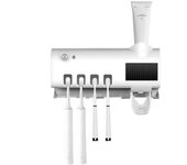Herramienta De Dientes Inteligente Ultravioleta Estéril Con Squeezing Automático Soporte De Pared Para Cepillo De Dientes Y Pasta De Dientes Material Plástico