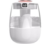 Humidificador ultrasónico silencioso con luz nocturna cálida, nebulizador de escritorio portátil USB de gran capacidad para dormitorio y oficina, pulverización doble, control de botones, no requiere pilas - Diseño moderno