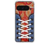 Tumundosmartphone Funda Silicona Antigolpes para Google Pixel 9 Pro 5G diseño Zapatillas 10 Dibujos