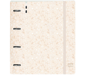 CARPEBLOCK PP FOAM 4 ANILLAS 35MM CON RECAMBIO SAFTA "LIGHT PINK FLOWERS" 27X32X4 CM (Safta 542434667)
