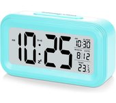 Reloj despertador digital con badería, función de Repetición, rápido de usar
