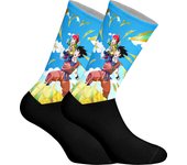 Jenes-Calcetines de caña larga estampados elásticos para Hombre-Mujer