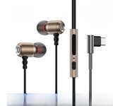 #(with earphone case)Type C&3.5mm Wired Earphones In-Ear Headphones For Samsung Earbud Hifi Stereo Headset Sport Gamer Handsfree