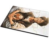 MERCHANDMANIA PUZZLE PEQUEÑO TAMAÑO APROX. A4 DE 12 PIEZAS akira toriyama mangaka padre goku chico serie rompecabezas puzle