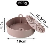 Silicona multicuonal Aire freidoras Accesorios Frito bandeja para hornear