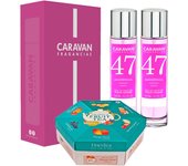 CARAVAN Set de 2 Fragancias de Mujer Nº45+ Caja Regalo Caravan + Joyfull Caja de té piramidal