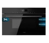 Cecotec 2838 Bolero Hexa MW703800 Glass Black Horno Integrable Microondas Glass Black de 34L con función microondas Modo Grill Electronic Timer.