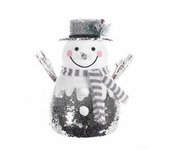 Gerimport Figura Muñeco de Nieve Navidad 30 X 20 Cm - Adornos y Modelos Navideños
