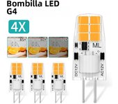 4pcs Mini G4 LED Bulbs1.2W DC 12V G4 LED Lamp for Chandelier Crystal Light Hotel Pendant Lights Replace 10W Halogen Bulb