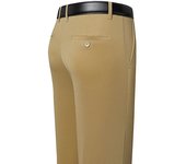 Pantalones De Traje Para Hombre Casual Formal Negro Azul Marino Rectos Elásticos Ropa masculina