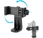 Tripod Mount Universal 360 Degree Mobile Phone Clip Compatible With 1/4 Screw Cellphone Holder Desk Tripod Adapter For iPhone
