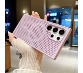 Heat Dissipation For Magsafe Magnetic Case For Samsung Galaxy S25 S24 S23 S22Ultra Plus Cooling Breathable Wireless Charge Cover