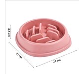Pet Supplies Dogs and Cats Slow Food Bowl Puzzle Non-Choking Non-Slip Slow Feeder Thickened Plastic Plate Bowl Pet Feeding Bowl