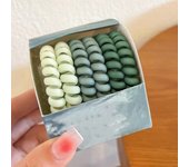 6pcs/lot Colorful Elastic Hair Bands Rubber Hair Ties Telephone Wire Hair Accessories Fashion Elastic Bands Headband