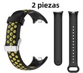 2pcs Silicone Watch Strap For Xiaomi Band 8 9Two-Color Breathable Smart Watchband Replacement Bracelet Xiaomi Mi Band  9 8 Strap