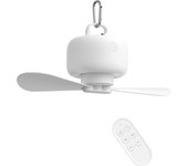 Mini ventilador de camping USB con batería, portátil, con aspas extraíbles y carga remota
