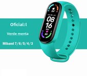 official Silicone Strap For Xiaomi Mi Band 4 5 6 7 Bracelet Sport Watch Wristband Miband4 miband7 Correa Mi band 3 4 5 6 7 Band