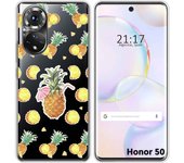 Funda Silicona Transparente para Huawei Nova 9 / Honor 50 5G diseño Piña Dibujos