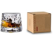 Whiskey Glasses Rotating Whisky Glass with Base 360 Rotate Degrees Crystal Rum Glass for Cocktail Party Drinking Glass