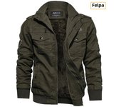 New Business Casual Jackets Man Winter Fleece Tactical Jacket Embroidery Windproof Multiple Pockets Outdoor Workwear Coat