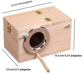 Pet Bird House Parakeet Nest Box Bird House Budgie Wood Breeding Box For Lovebirds Parrotlets Mating Box