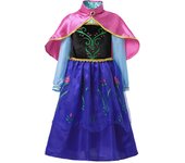 Fancy Queen Elsa Anna Costume Girls Princess Dress Toddler Halloween Cosplay Party Vesidos For 2-10 Years