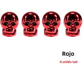 AUTCOAT 4Pcs/Set Skull Style Tire Valve Caps for Tires, Universal Stem Valve Caps, Attractive Dustproof Caps Car Accessories